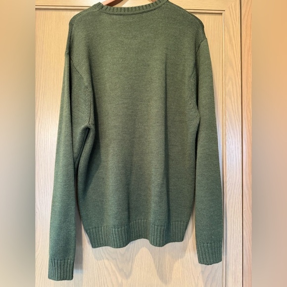 Orvis Signature Collection Army Green Wool Blend Crew Neck / large - Picture 8 of 10